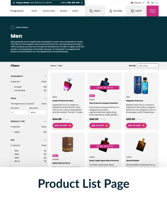 Fragrance Shopify Theme
