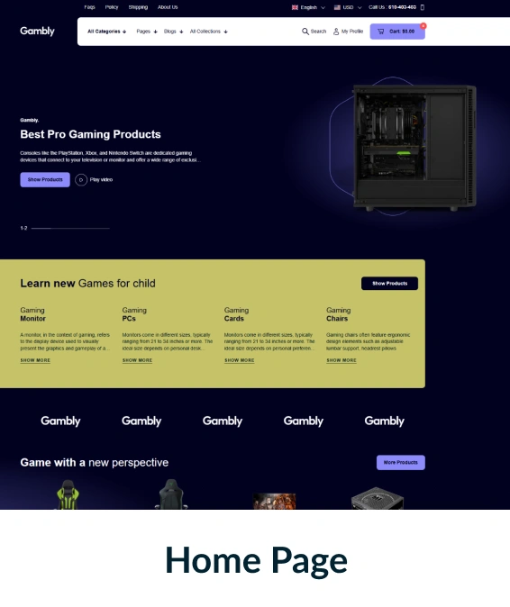 Gambly Shopify Theme