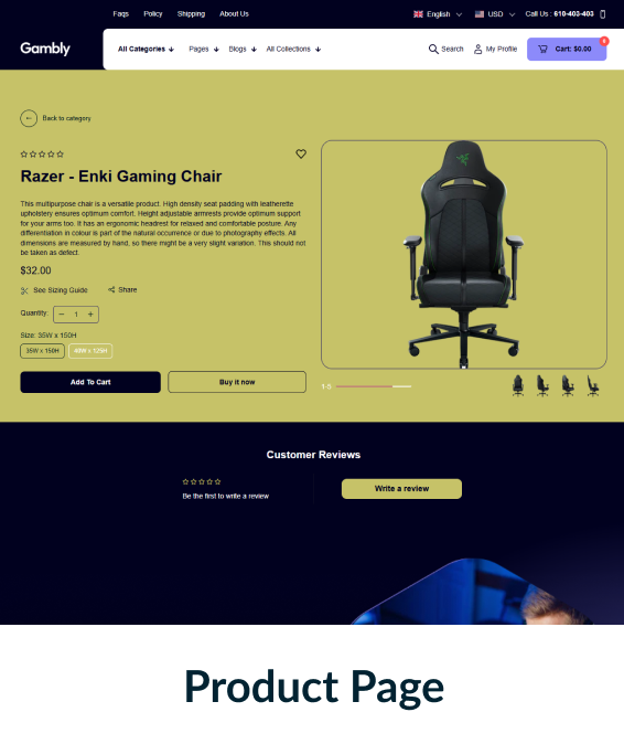 Gambly Shopify Theme