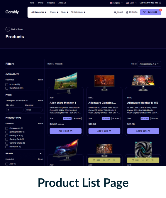 Gambly Shopify Theme