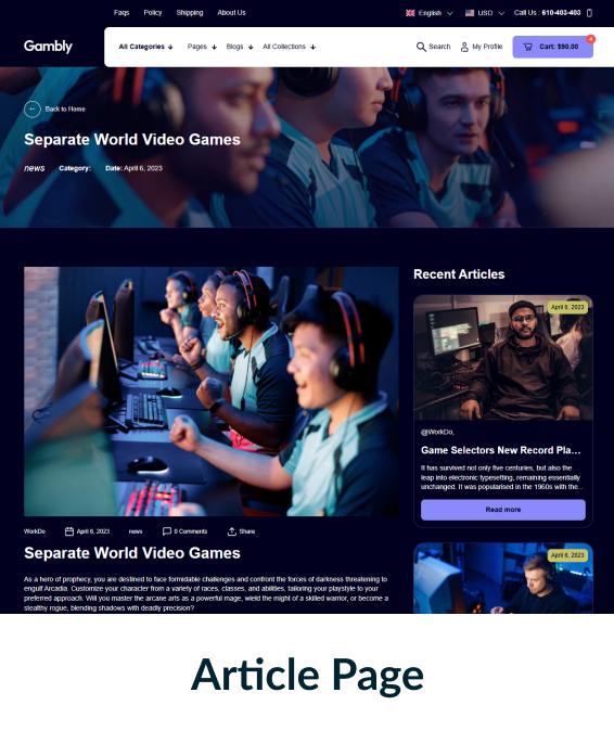Gambly Shopify Theme