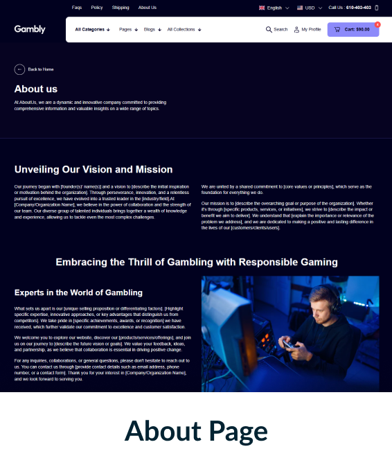 Gambly Shopify Theme