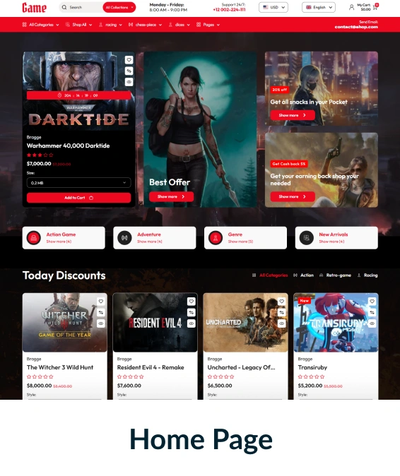 Game Shopify Theme