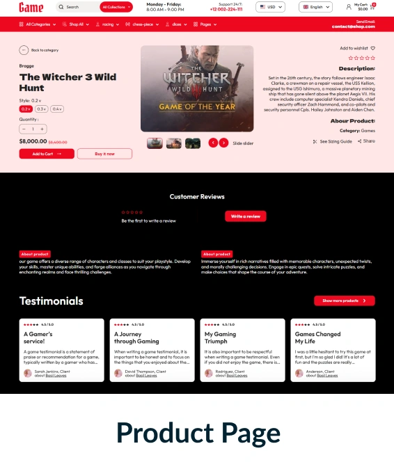 Game Shopify Theme