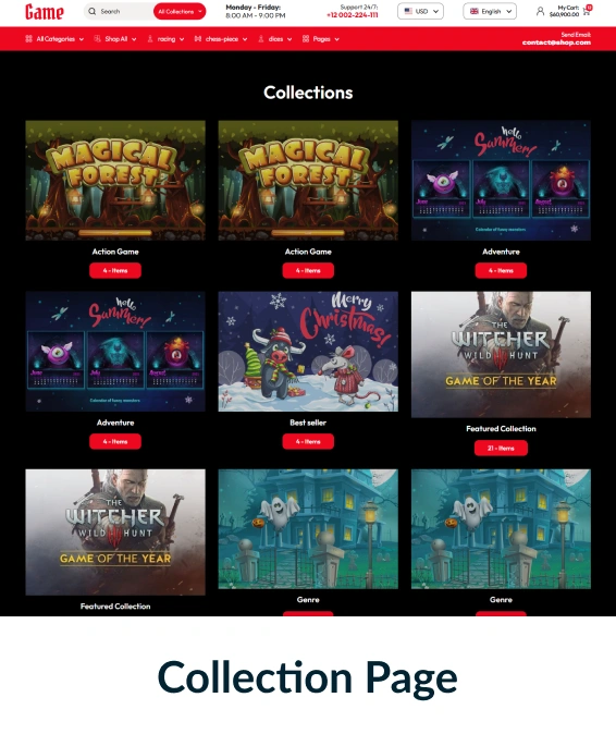 Game Shopify Theme