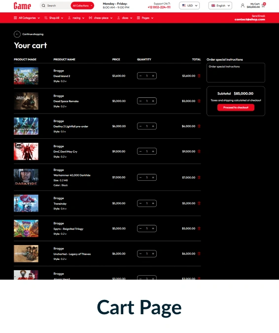 Game Shopify Theme
