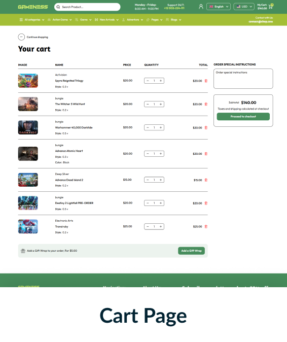 Gameness Shopify Theme