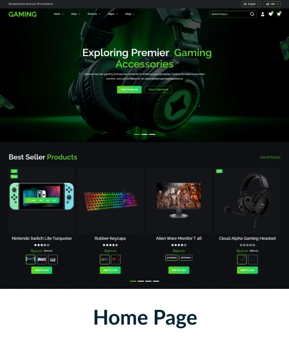 Gaming Shopify Theme