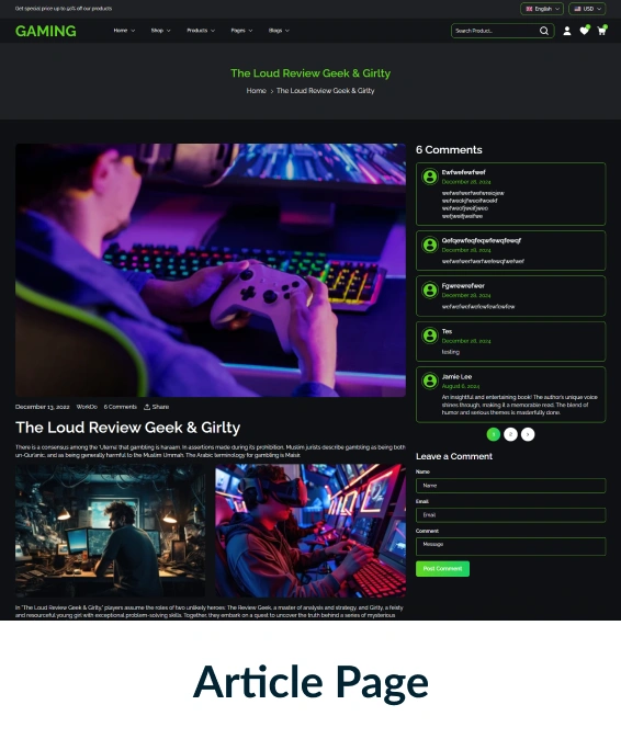 Gaming Shopify Theme