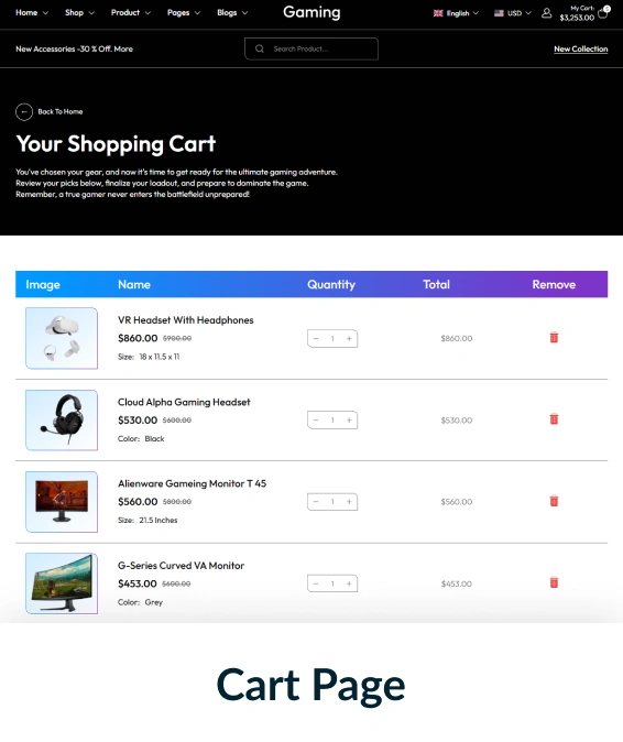 Gaming Shopify Theme