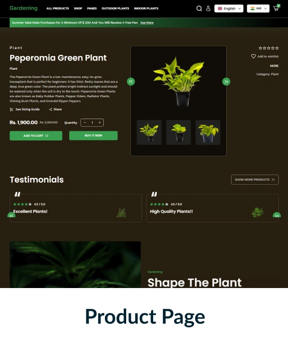 Gardening Shopify Theme