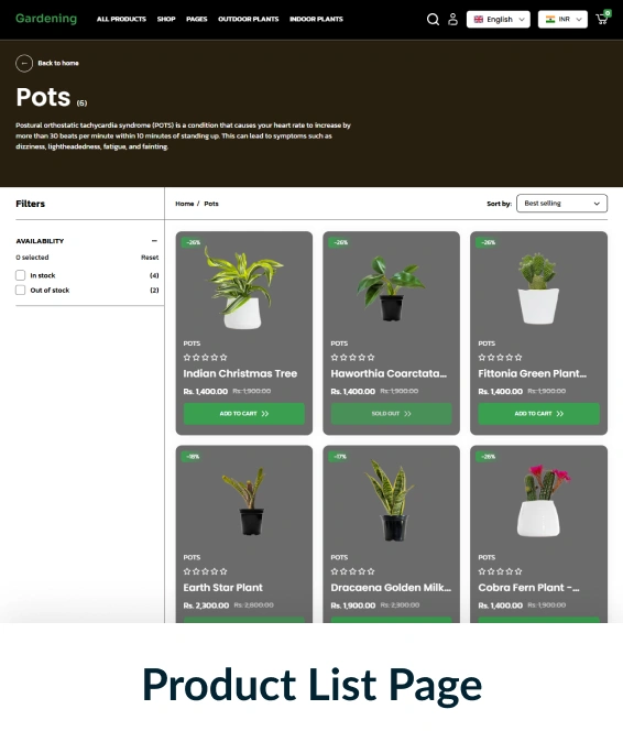 Gardening Shopify Theme