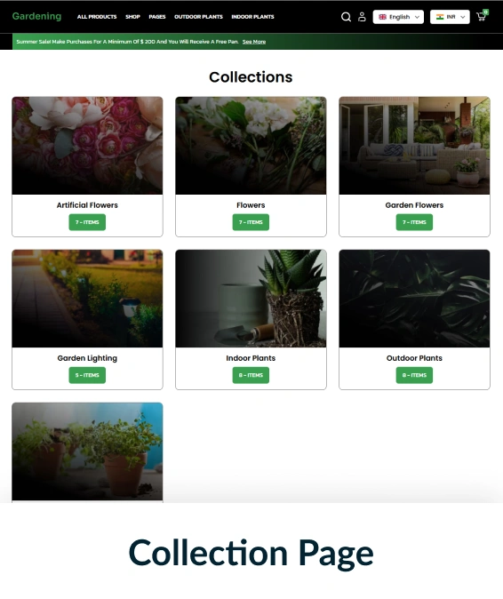 Gardening Shopify Theme