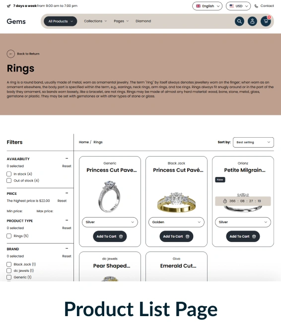 Gems Shopify Theme