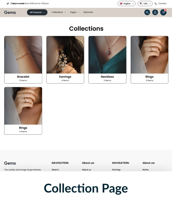 Gems Shopify Theme