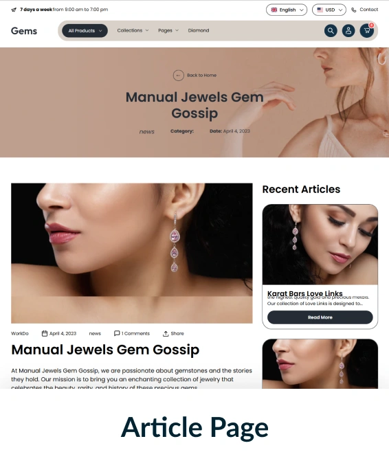 Gems Shopify Theme