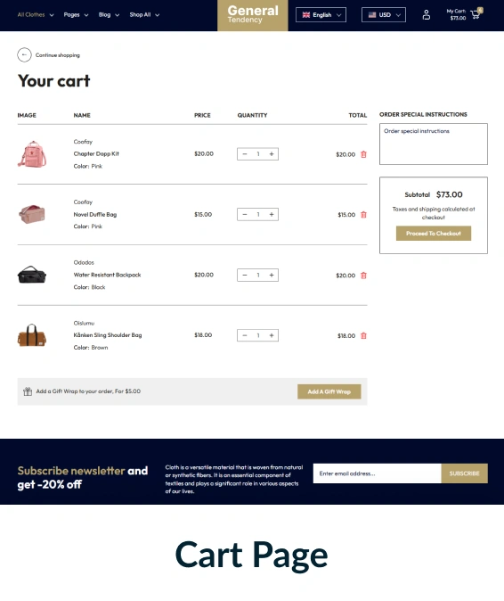 General Tendency Shopify Theme