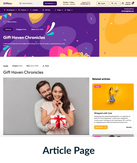 Giftbox Shopify Theme