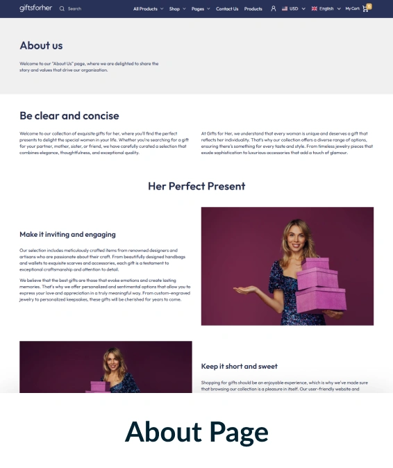 Gifts For Her Shopify Theme