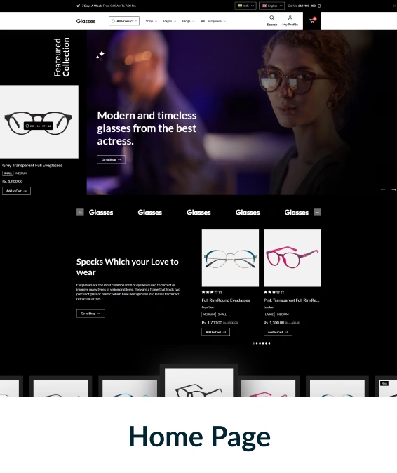 Glasses Shopify Theme