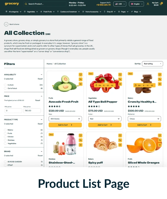 Grocery Shopify Theme