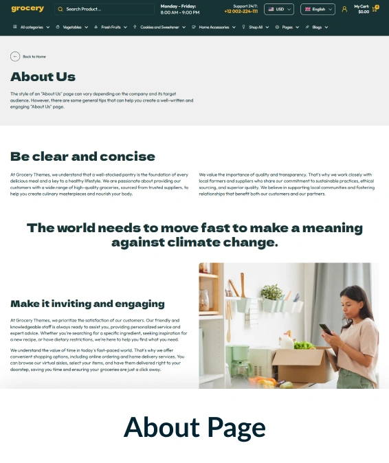 Grocery Shopify Theme