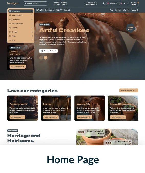 Handyart Shopify Theme