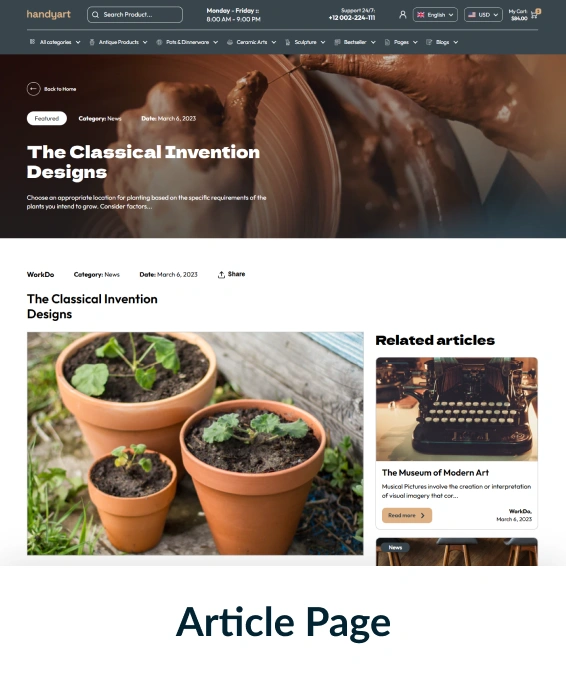 Handyart Shopify Theme