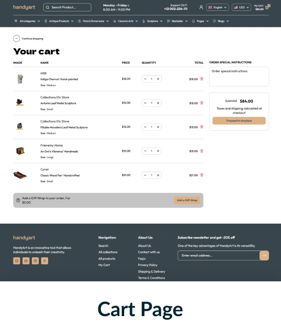 Handyart Shopify Theme