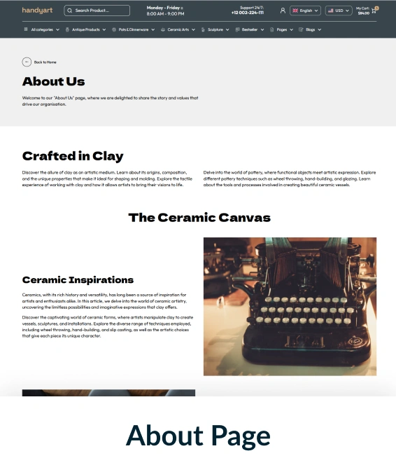 Handyart Shopify Theme