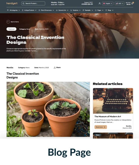 Handyart Shopify Theme