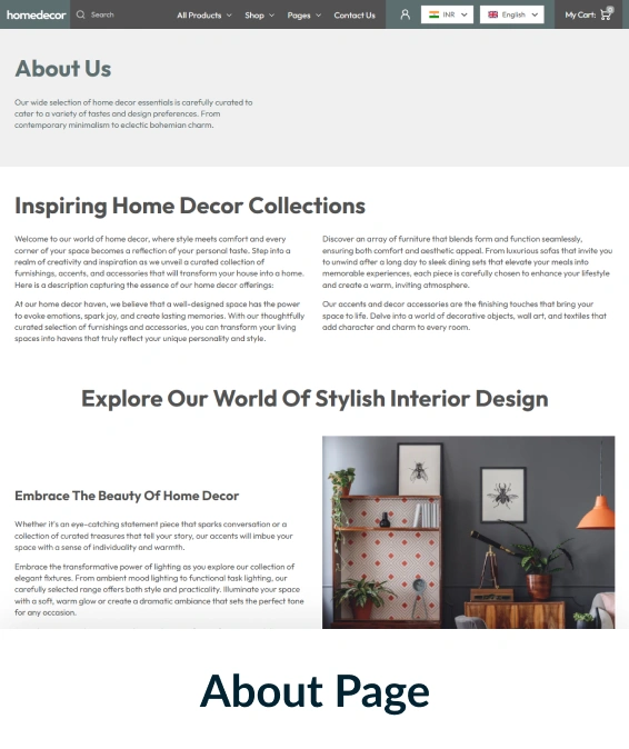 Home Decor Shopify Theme