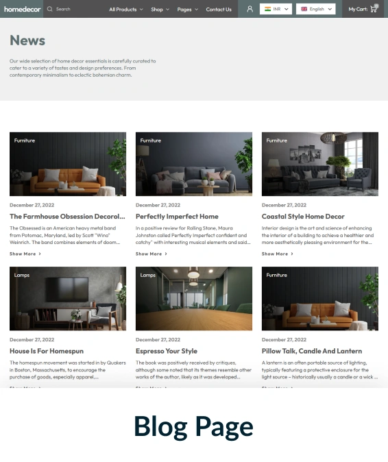 Home Decor Shopify Theme