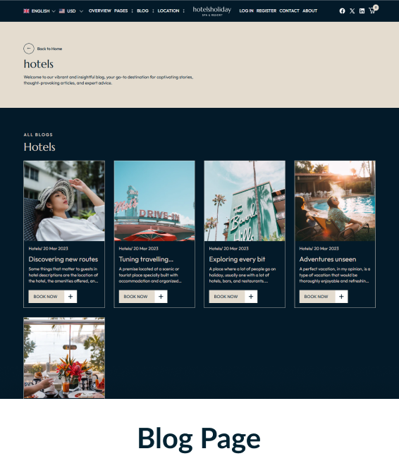 Hotels Holiday Shopify Theme
