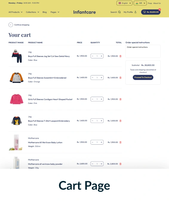 Infantcare Shopify Theme
