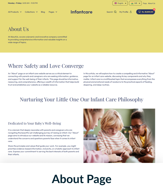 Infantcare Shopify Theme