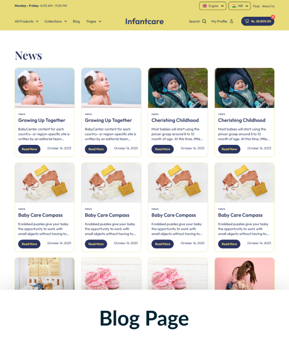 Infantcare Shopify Theme