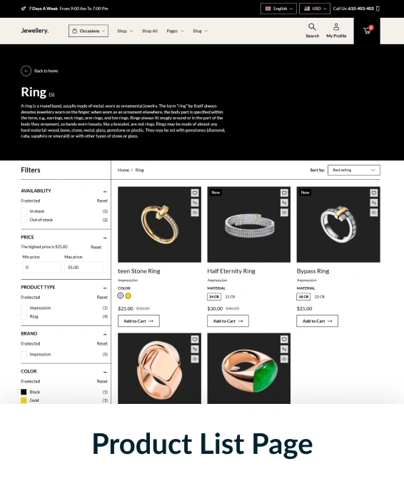 Jewellery Shopify Theme