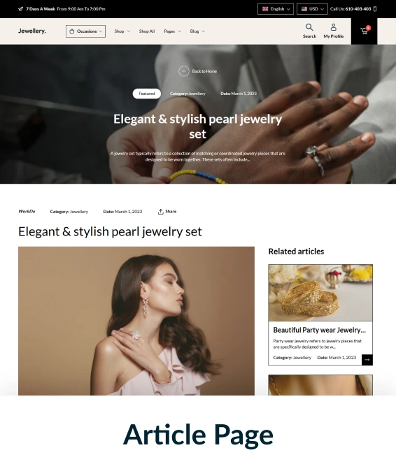 Jewellery Shopify Theme