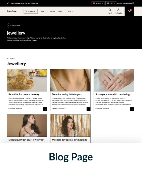 Jewellery Shopify Theme