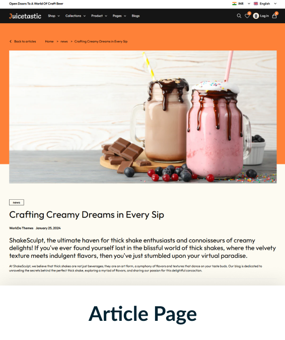 Juicetastic Shopify Theme