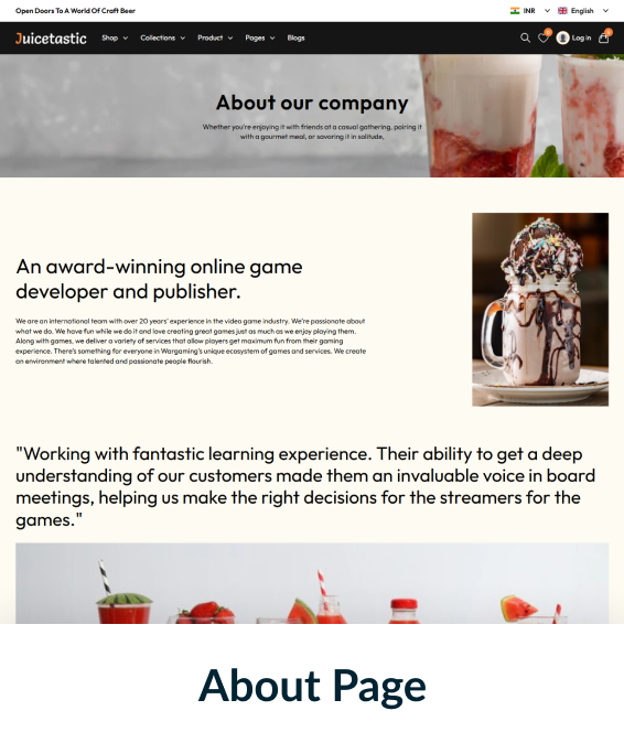 Juicetastic Shopify Theme