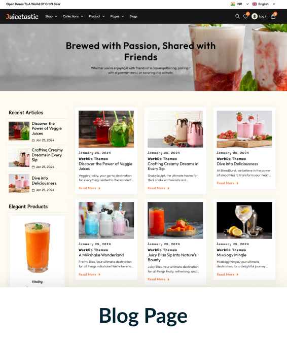Juicetastic Shopify Theme