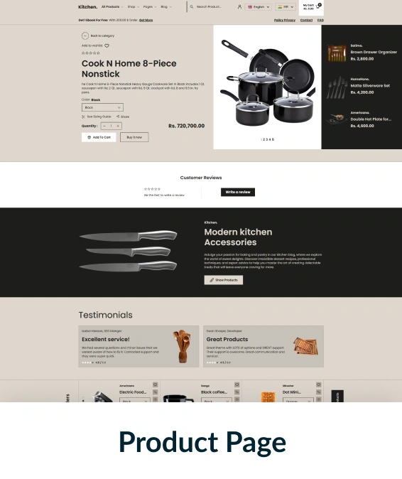 Kitchen Shopify Theme
