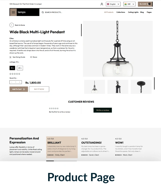 Lamps Shopify Theme