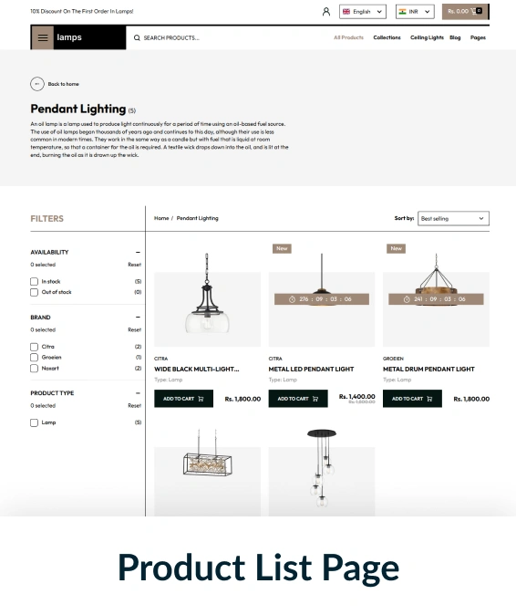 Lamps Shopify Theme