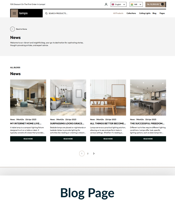 Lamps Shopify Theme