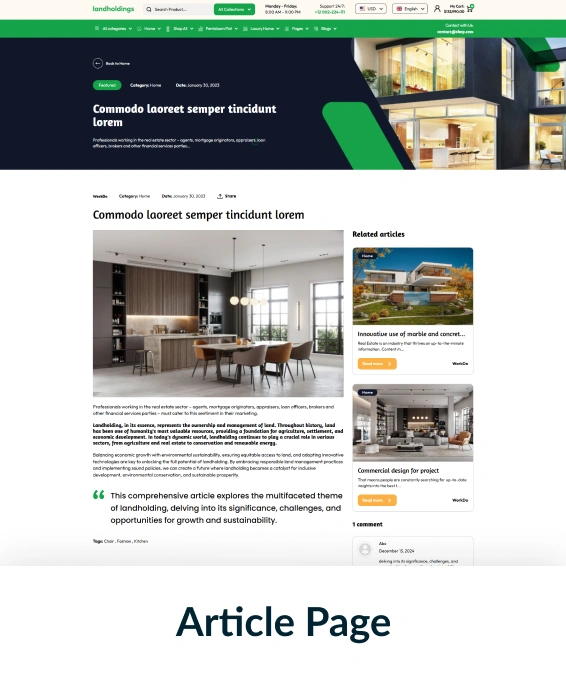 Land Holdings Shopify Theme