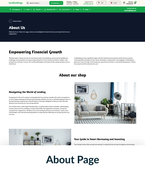 Land Holdings Shopify Theme