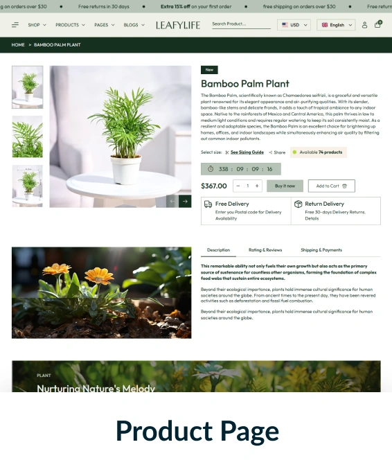 Leafylife Shopify Theme